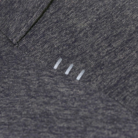 Lululemon Surge Warm 1/2 Zip Pullover Soft Jersey Heather Graphite Mens L Sporty - Picture 3 of 8